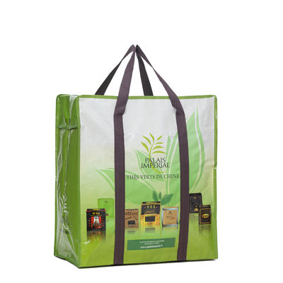 Fábrica e personalizada bolsa de compras de plástico transparente e durável de PP com impressão de logotipo