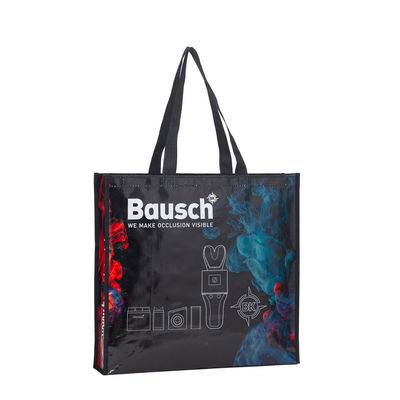 Fábrica e personalizada bolsa de compras de plástico transparente e durável de PP com impressão de logotipo