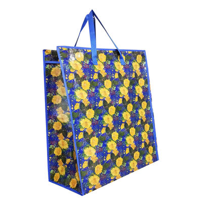Bolsa de compras de tecido de papel laminado de novo desenho com duplo tirador de fecho