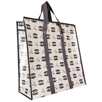 Sacos de compras de algodão em branco reutilizáveis com logotipo impresso sob medida