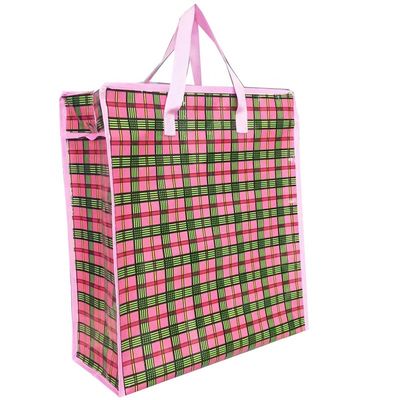 moda novo design pp compras zip bag pacote grande comprador material tecido saco