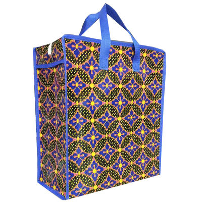 embalagem dobrável de bolsas de fecho de compras reutilizáveis