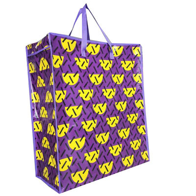 embalagem dobrável de bolsas de fecho de compras reutilizáveis