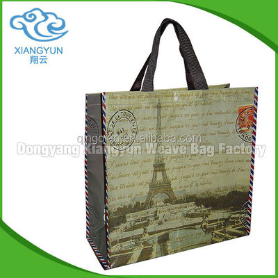 Saco de compras dobrável de camuflagem grande Sacos de compras personalizados de tecido PP