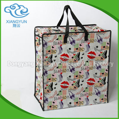 Saco de compras dobrável de camuflagem grande Sacos de compras personalizados de tecido PP