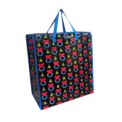 Produtos alimentares Sacos de compras não tecidos de poliéster laminados Sacos de compras reutilizáveis de tecido
