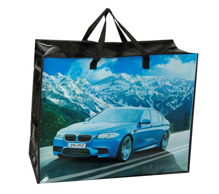 Reciclar bolsas de compras rosa reutilizáveis com logotipo impresso