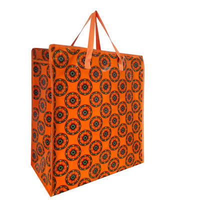 Flower Design Environmental Laminated Woven Customized Shopping Bags Sacos de compras de polipropileno tecido reciclado