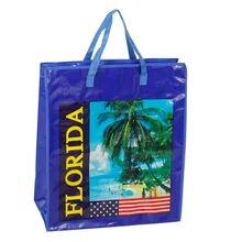 Saco Eco Amigável Reutilizável Tote Com Impressão Personalizada Laminado Manopla Tecido