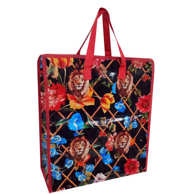 Bolsa de compras de tecido de superfície lisa Pp personalizada