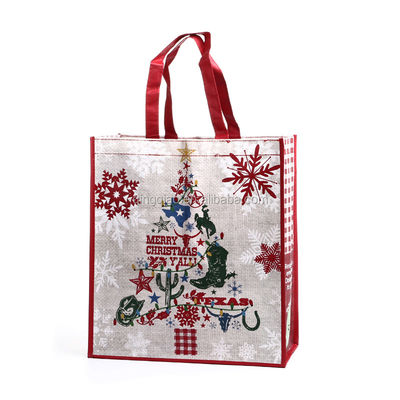 Eco-friendly Double Handle PP Woven Tote Bag Lavável Com Capacidade de 20kg