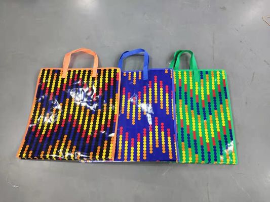 Sacos de compras de tecido laminados de PP personalizados com impressão de gravura