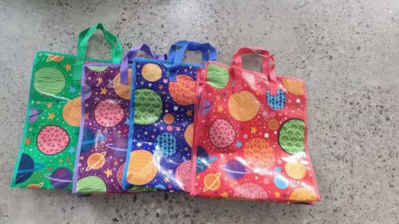 Saco de compras de plástico personalizado com fecho de fecho ou fecho rápido