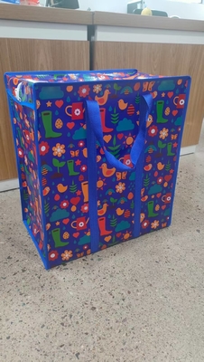 Saco de compras de tecido de PP personalizado com impressão de tinta ecológica