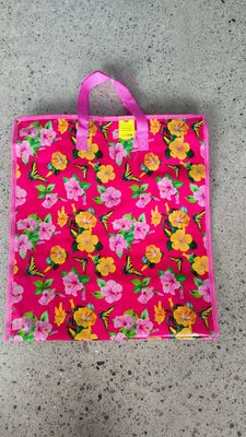 Saco Reutilizável Dobrável Não Tecido com Fecho de Zíper Durável e Ecológico